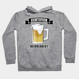 Certified Beerologist - Funny Beer Design Hoodie